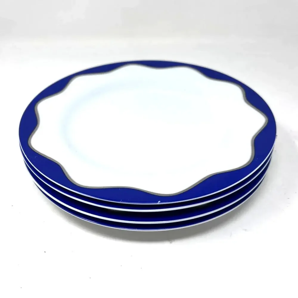 Pottery Barn Hanukkah Plate Set of‎ 4 Salad Dessert 8.5